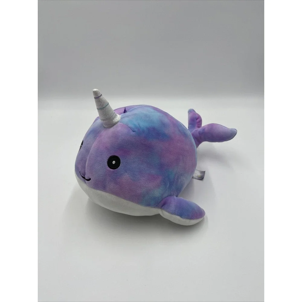 Squishmallows Hallie Narwhal Tie Dye Plush 8‎ inch
